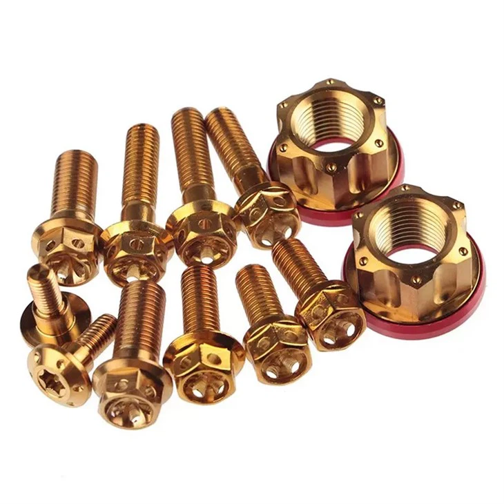 Golden Screw Titanium Nut